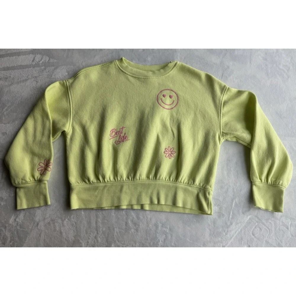 Old Navy Girls' Long Sleeve Top Yellow Size 10/12